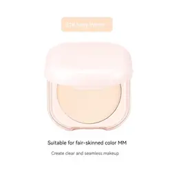 Oil Control Brightening Setting Powder with Mirror Compact (Ivory white)