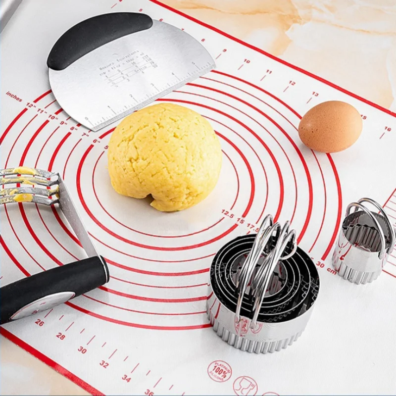

Stainless Steel Biscuit Cutter Set Baking Dough Tools Dough Blender Pastry Cutter Set Kitchen Baking Tools