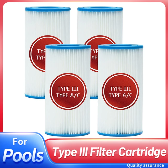 ตลับกรองสระว่ายน้ำสำหรับประเภท A/C หรือ III แบบใช้ซ้ำได้ กรองน้ำได้อย่างมีประสิทธิภาพและช่วยให้น้ำสะอาด 1