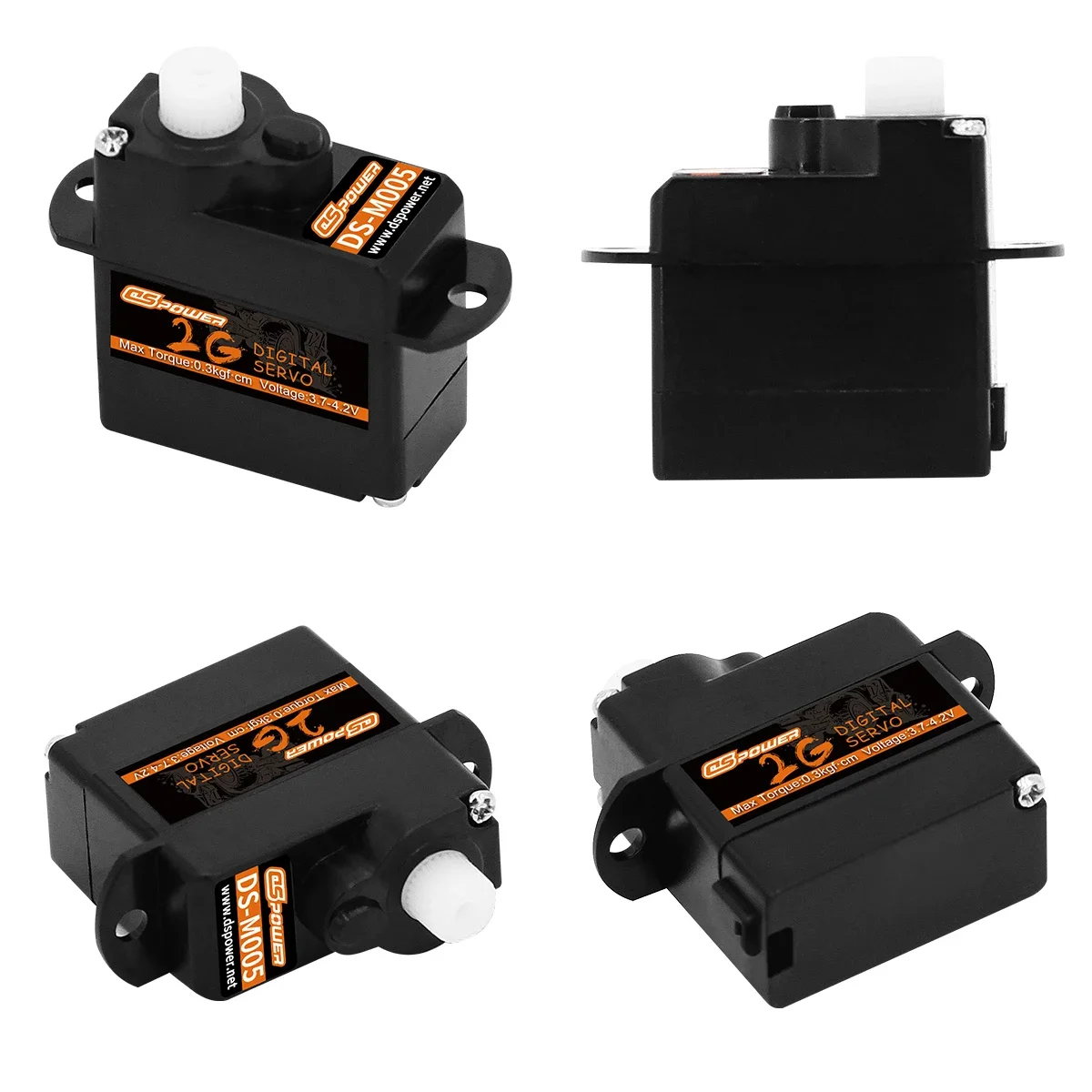 DSPOWER 2g 3,7g 4,3g 5g 6g 8g 9g Digital Micro Servo Kunststoff/Metall Getriebe JR Stecker für RC FPV Drone Starrflügel Hubschrauber Auto Boot – Detail 4