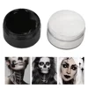 2PCS Halloween Face Painting Kit Highly Pigmented Face Body brus Paint Black and White for DIY Cosplay Theme Parties Body Makeup 4