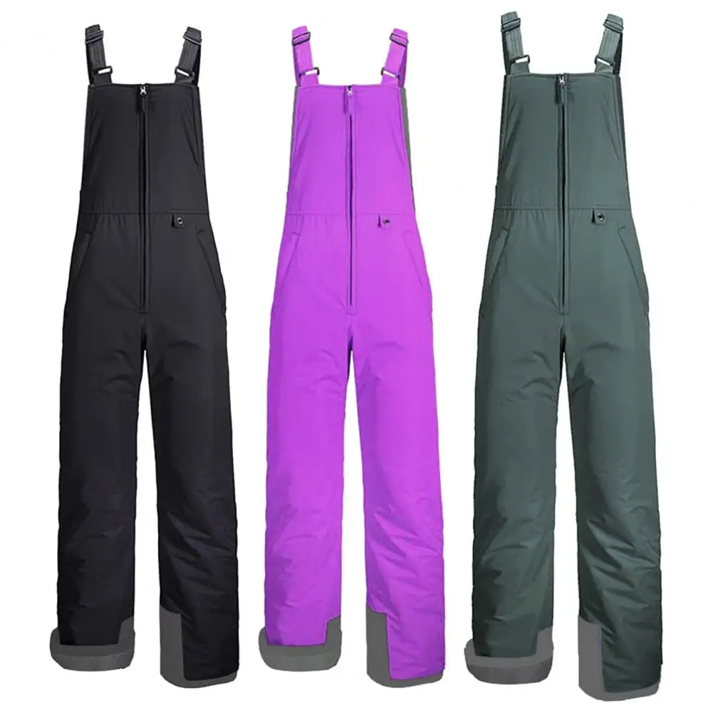 Thickened Snow Pants Winter Waterproof Windproof Jumpsuits Outdoor Trousers Trekking Camping Ski Pants Cold Weather Overalls
