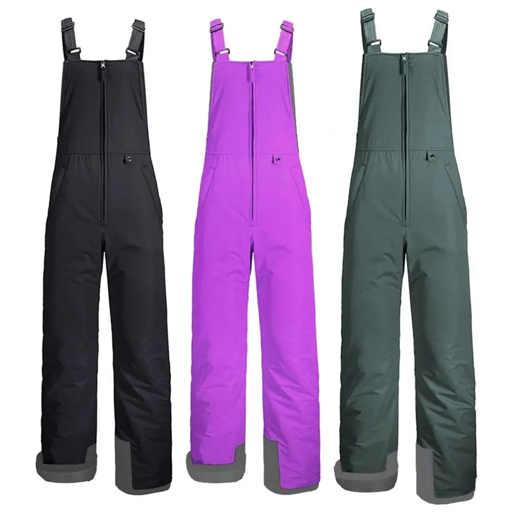 Thickened Snow Pants Winter Waterproof Windproof Jumpsuits Outdoor Trousers Trekking Camping Ski Pants Cold Weather Overalls snow legging winter heated pants