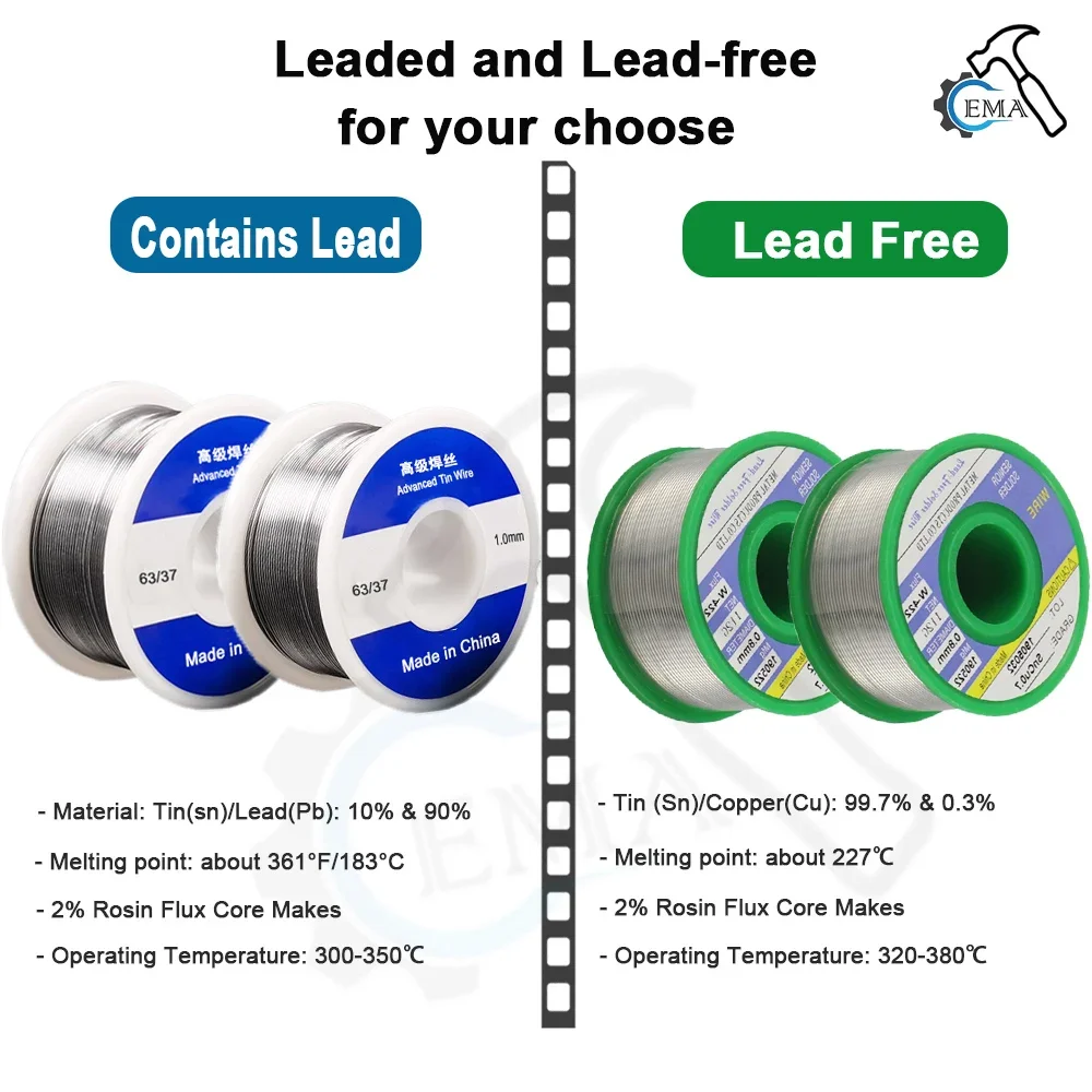 Soldering Tin Wire 0.8mm-1mm 100g Solder Tin Wire Eco-friendly Low Melting Point No Clean Needed SN99.3CU0.7 Leady Free/Leady