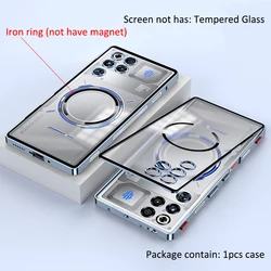 Aluminium Alloy Frame Bumper with Acrylic Back Case for ZTE nubia Red Magic 11S Pro (Light blue)