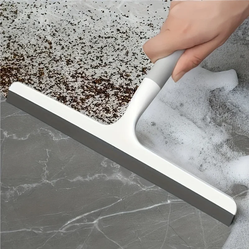 Detergente per raschietto per doccia in silicone, bagno, raschietto multiuso, per pulire i vetri, per pulire i pavimenti, per la pulizia dei vetri, per pulire l'acqua domestico - immagine 2