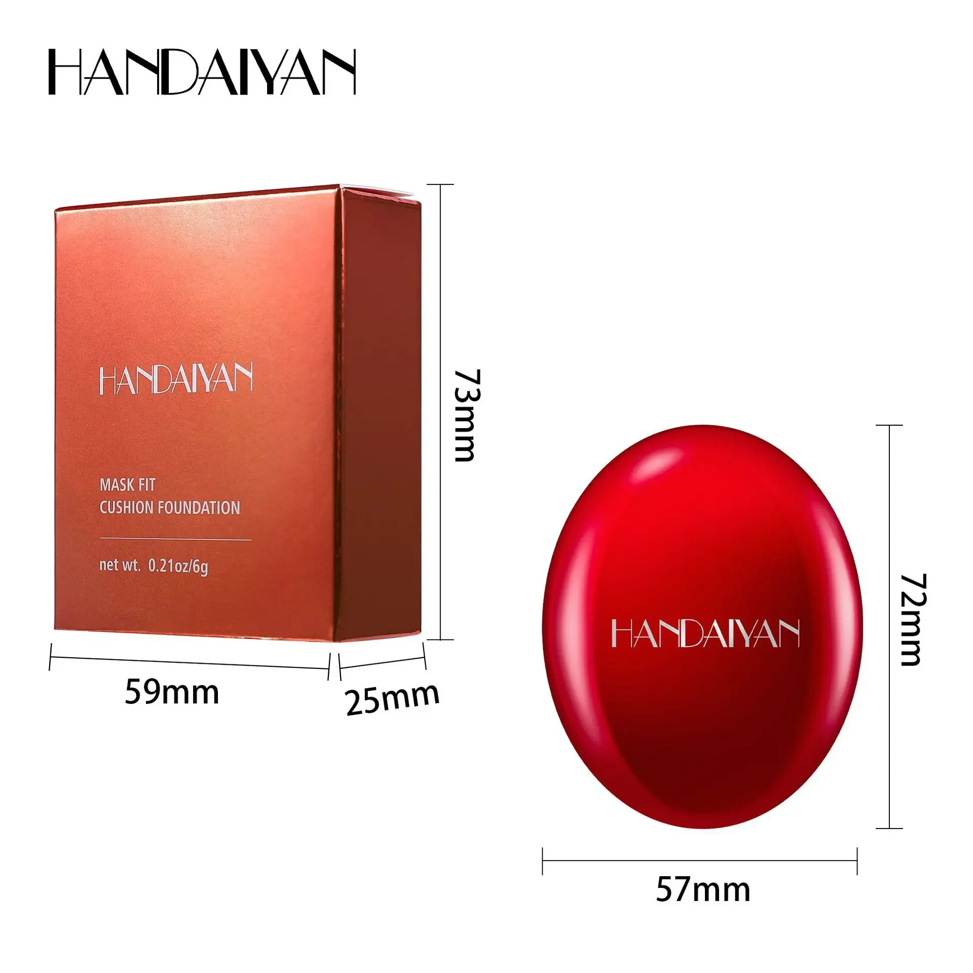 Air Cushion Full Coverage Waterproof Brightening Foundation - Long-lasting Base Makeup