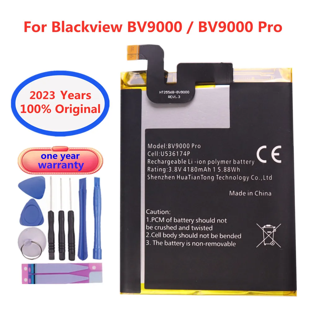 

2023 New U536174P 4180mAh BV 9000 Phone Battery For Blackview BV9000 Pro BV9000pro Smartphone Genuine Rechargable Batteries