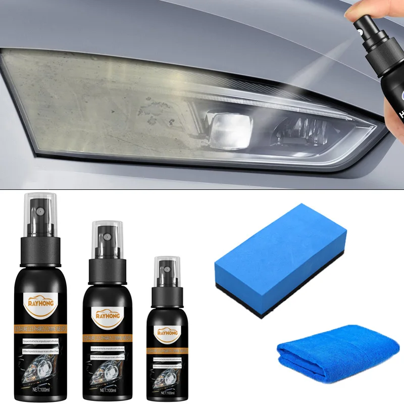 Car Headlight Polishing Agent Scratch Remover Repair Headlight Renewal  Polish Liquid Headlight Restoration Kit Auto Accessories - AliExpress