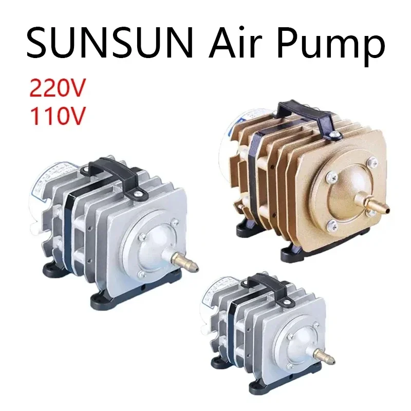 220V-110V-SUNSUN-External-High-Power-E-magnetic-Air-Pump-Fish-Pond ...