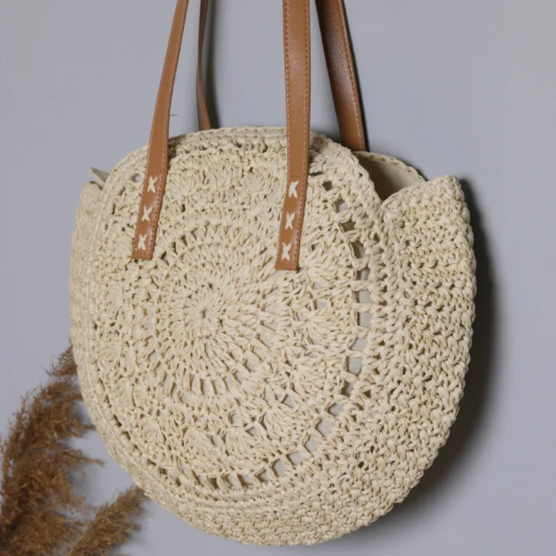 One Straw Fashion Woven Bag Shoulder Large Capacity Casual Handbag For Woman High-Quality Messenger Versatile Luxury Crossbody