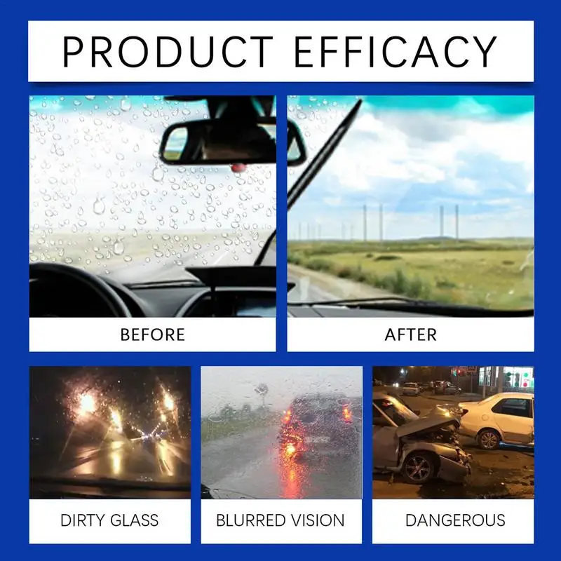 Cleaning Concentrated Tablets Car Windshield Cleaning Effervescent Tablets Long-Lasting Outdoor Window Cleaner Deep For