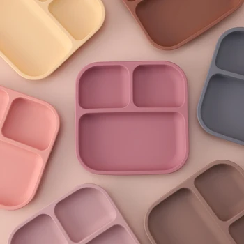 BPA-Free Silicone Baby Plate 1