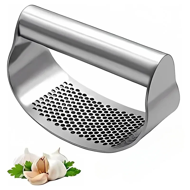 Upgraded Stainless Steel Garlic Press Squeezer Manual Garlic Ginger Rocker Crusher Garlic Cutting Mince Tools Kitchen Gadgets 6