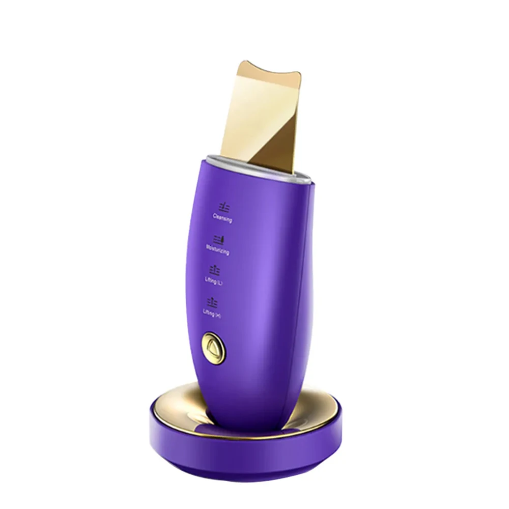 Ultrasonic Skin Scrubber Facial Peeling Blackhead Remover Deep Cleaning Ion Import Ance Pore Cleaner Face Shovel Cleanser
