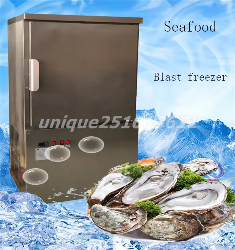 178l Large Volume Food Flash Freezing Equipment 6 Tray Air Blast Freezer Frozen Seafood Fast Freezing Refrigerator for Meat Fish - Image 3