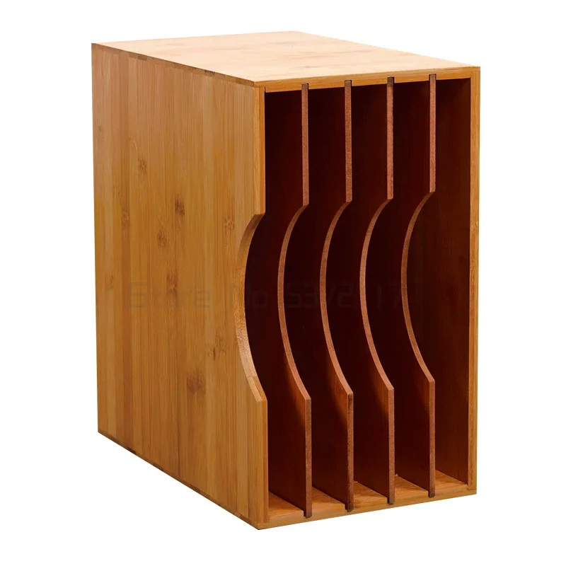 Black Gum Record Shelf Classical Nostalgic LP Record Storage Rack Vinyl Disc Storage Rack CD Baffle Detachable Flexible