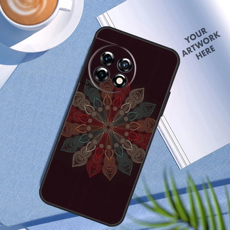 Elegant Flowers Mandala Floral Smartphone Case Cover