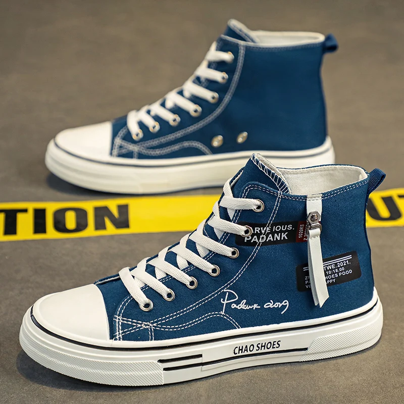 Canvas Shoes Unisex Women Men High Top Vulcanize Athletic Sneakers