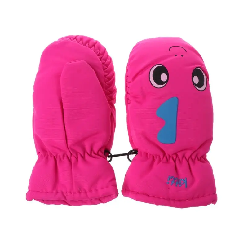 Kids Winter Warm Gloves Windproof For Children Boys Girls Ski Cycling