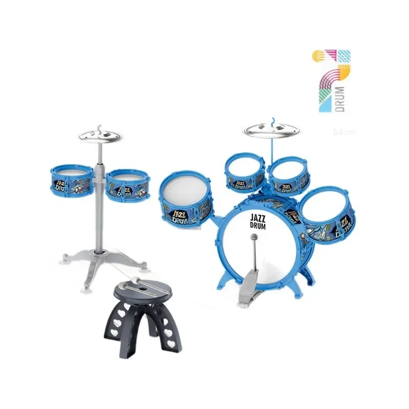 Children's Home Edition Jazz Toy Set Drum Set Newly Upgraded Rock Drum Suitable for Cultivating A Rock Music Heart in Children