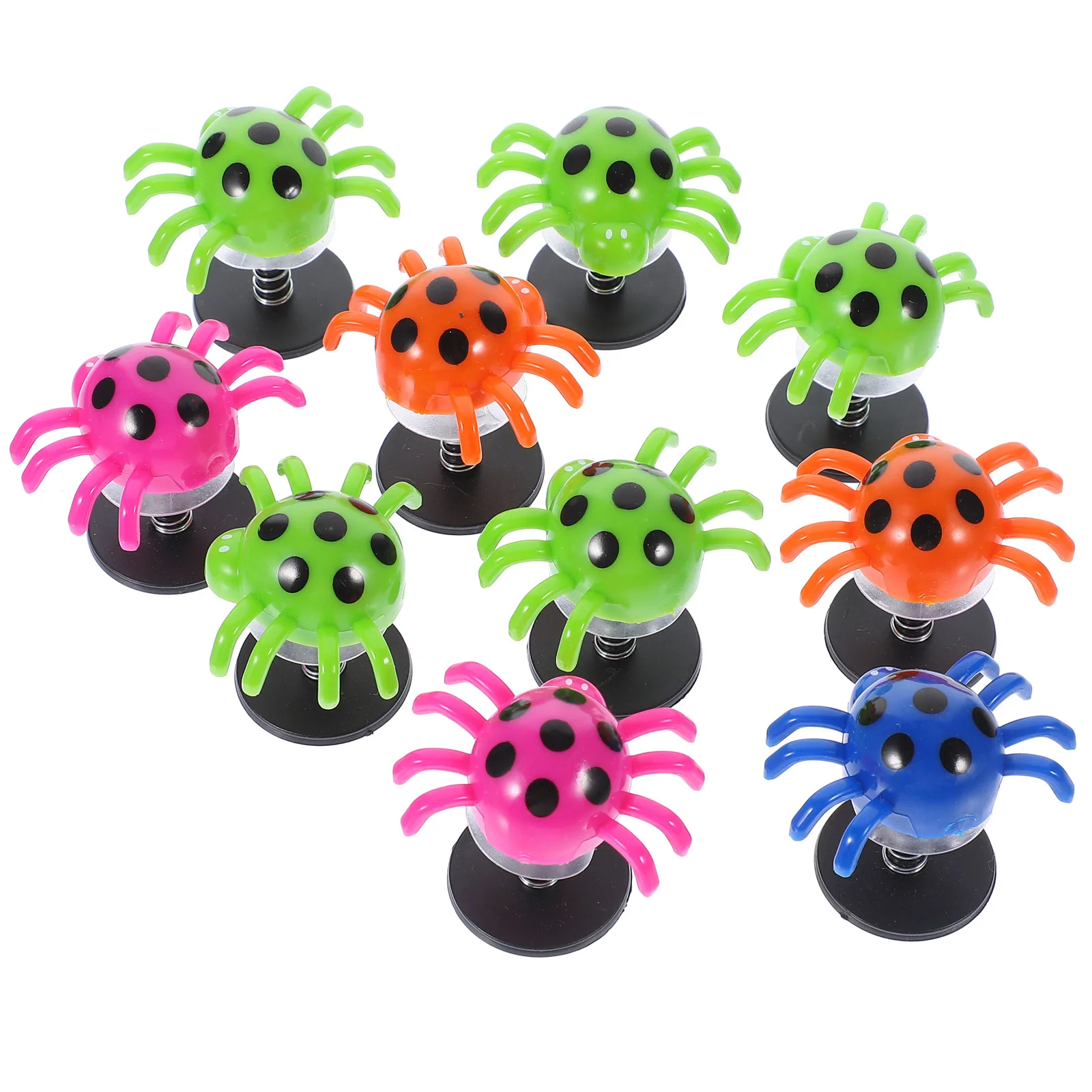 

10 Pcs Bounce Toy Bouncing Spiders Swing Toys Shake Filler Jumping Figures Toddler Small