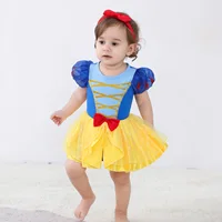 Robe Tutu barboteuse pour enfants, avec bandeau, vêtements de princesse pour bébés filles, Design mignon, Costumes de fête d'halloween 3