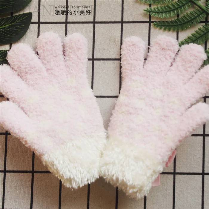 Bonbonribbon Mewkledreamy Winter Gloves for Girls Kids Cartoon Anime Cat Cute Kawaii Gloves