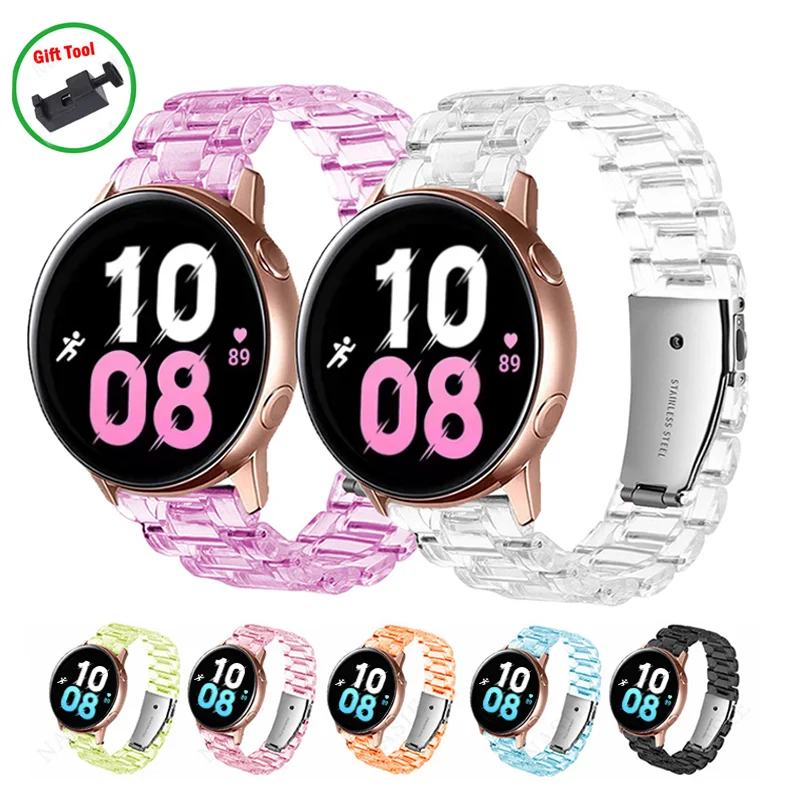 Correa transparente para reloj Samsung Galaxy watch 4, 5, pro, 44mm