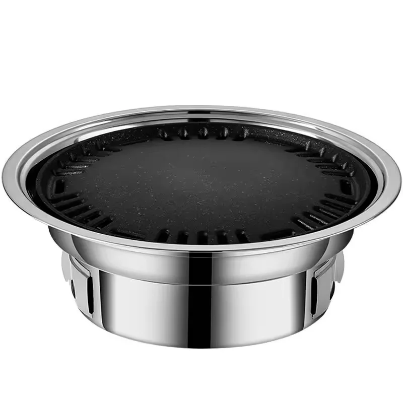 Japanese Korean Stainless Steel Round Hibachi BBQ Grill Stove Cooker Portable For Outdoor Indoor barbecue grill barbecue stove