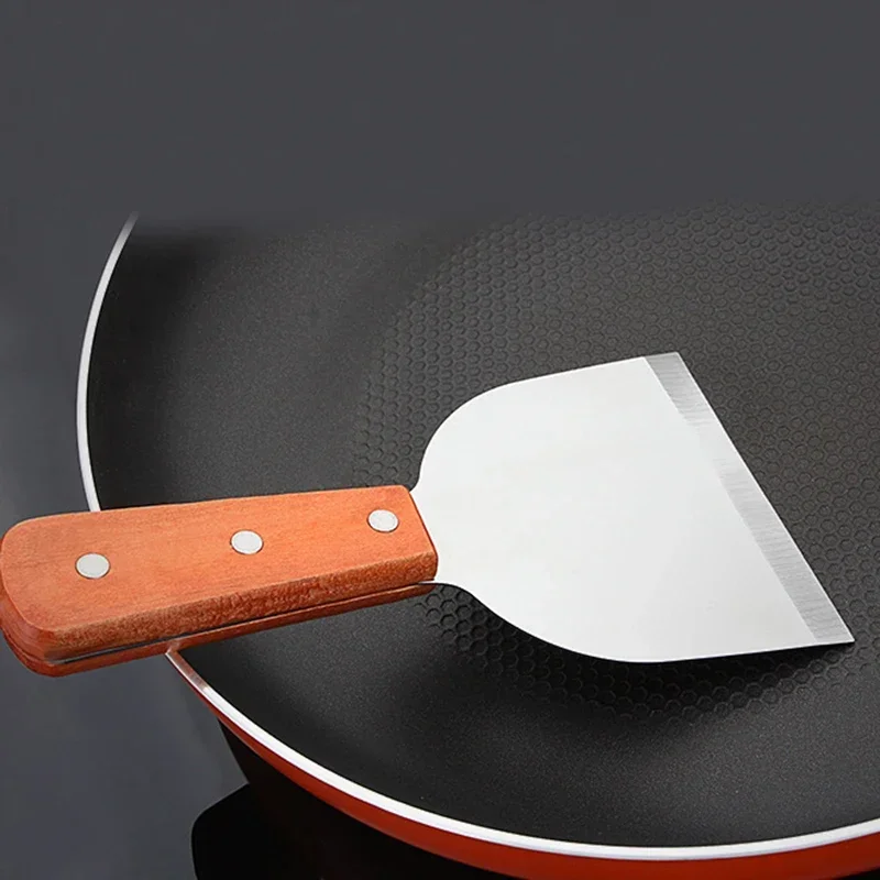 Stainless Steel Metal Spatula Turner Flat Burger Pancake Pizza Grill Flipper BBQ Baking Tools Teppanyaki Griddle Cooking Utensil spatula turner