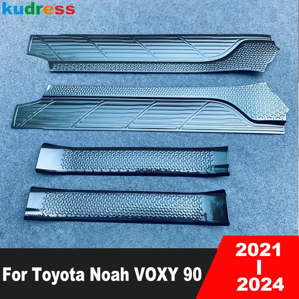 

Door Sill Scuff Plate For Toyota Noah VOXY 90 2021 2022 2023 2024 Stainless Steel Car Welcome Pedal Protector Guard Accessories