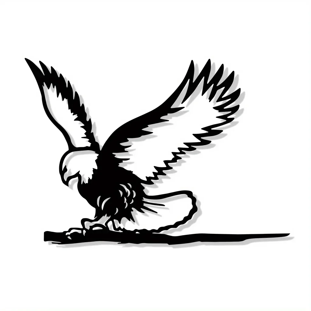 

1pc Metal Eagle Flying Free Silhouette Outdoor Decoration Yard Decor, Metal Yard Art, Garden Tree Decor Outdoor, Backyard Decor