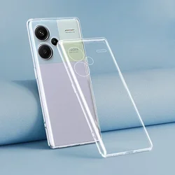 Luxurious Shockproof Clear Silicone Phone Case - Soft, Original Back Cover for Redmi Note 13R Pro (Clear)