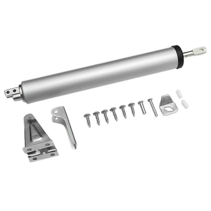 Door Closer Door Stopper Aluminium Alloy Pneumatic Door Closing Device Adjustable Automatic Spring Door Closer 100 Degrees Within Positioning Stop