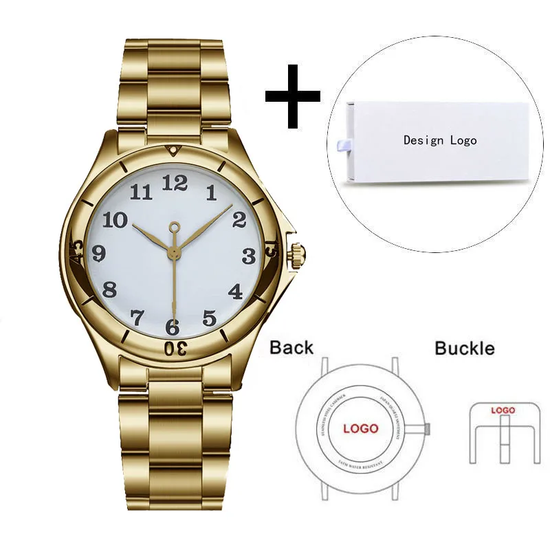 M gold with box