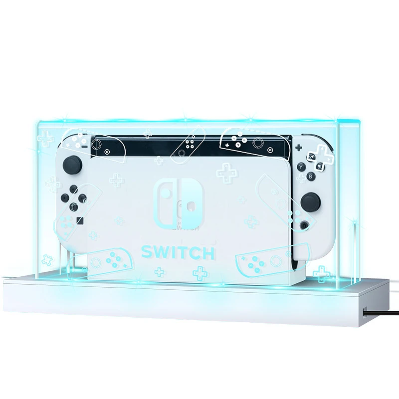 for Zelda Light Emitting display Base Dustproof Cover For Nintendo Switch / Oled Free Control Switch Acrylic Game Console Shell