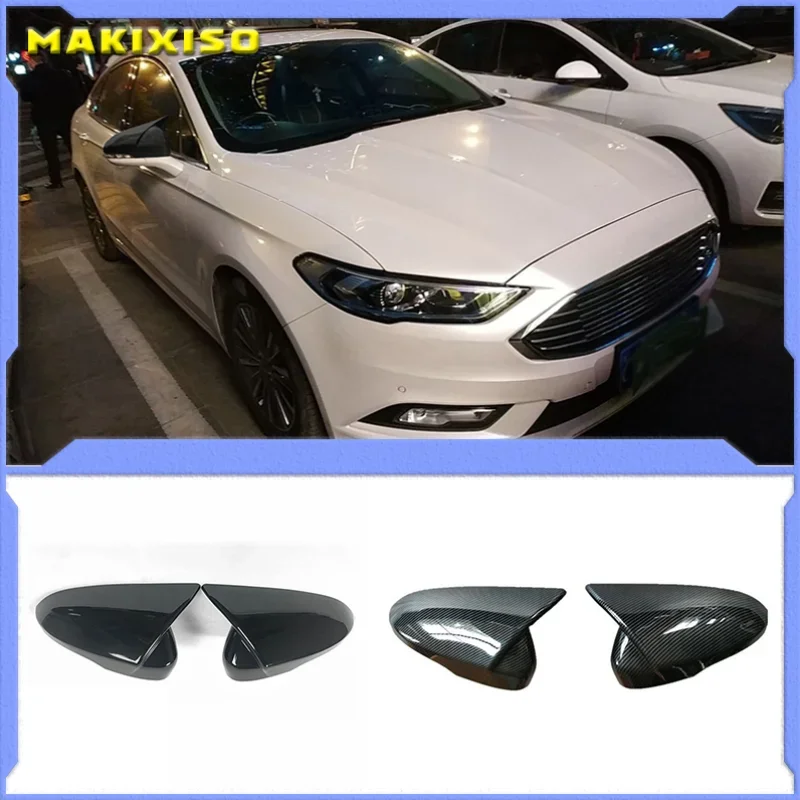 

Car Chrome Rear View Mirror Decoration Cover Side Door Mirror Cover Cap for Ford Mondeo Fusion 2013-2020