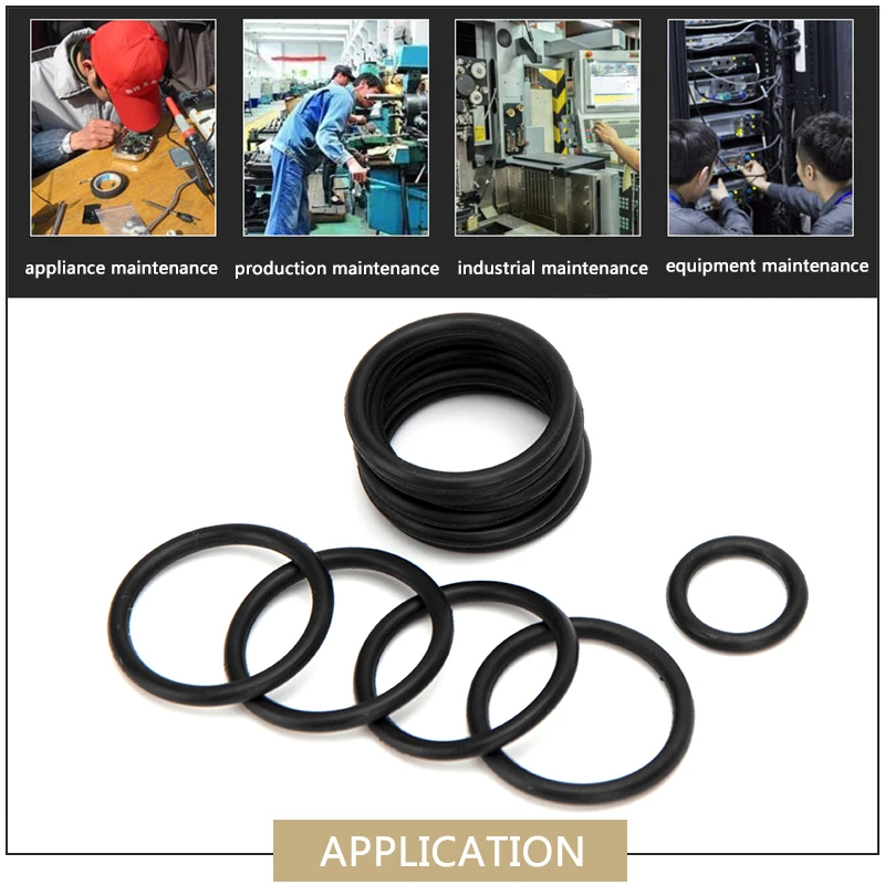 PCP DIY NBR Sealing O-rings Washer Replacement CS1mm 1.5mm 1.9mm 2.4mm Durable Rubber O Rings OD 6-30mm 15 Sizes 150pcs DQ005