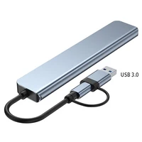 8in1 USB C Type C HUB Docking Station with 3.5mm Audio Jack Adapter for Micro SD Card Reader Laptop Tablet Phone Disk Converter - Image 6