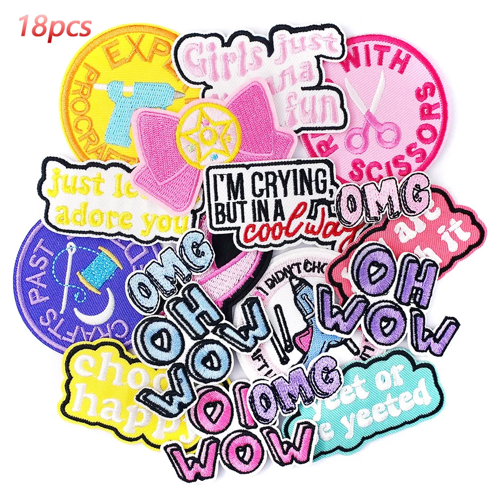 18 шт./партия, нашивки для одежды