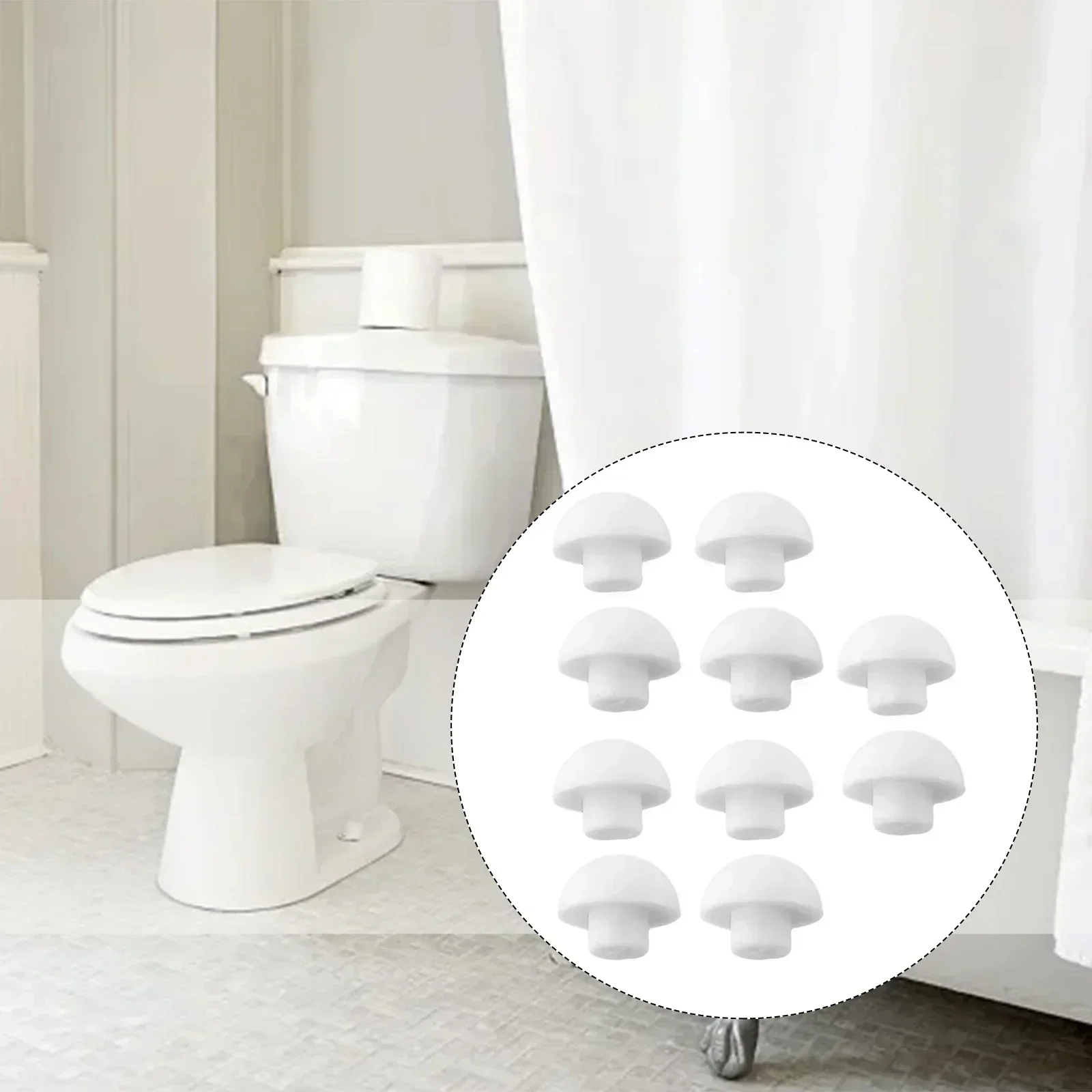 ABS Toilet Lid Accessories Toilet Seat ers Pack-white Stop Bumper Top Cover Cushion Adhesive Pads toilet seat bumper