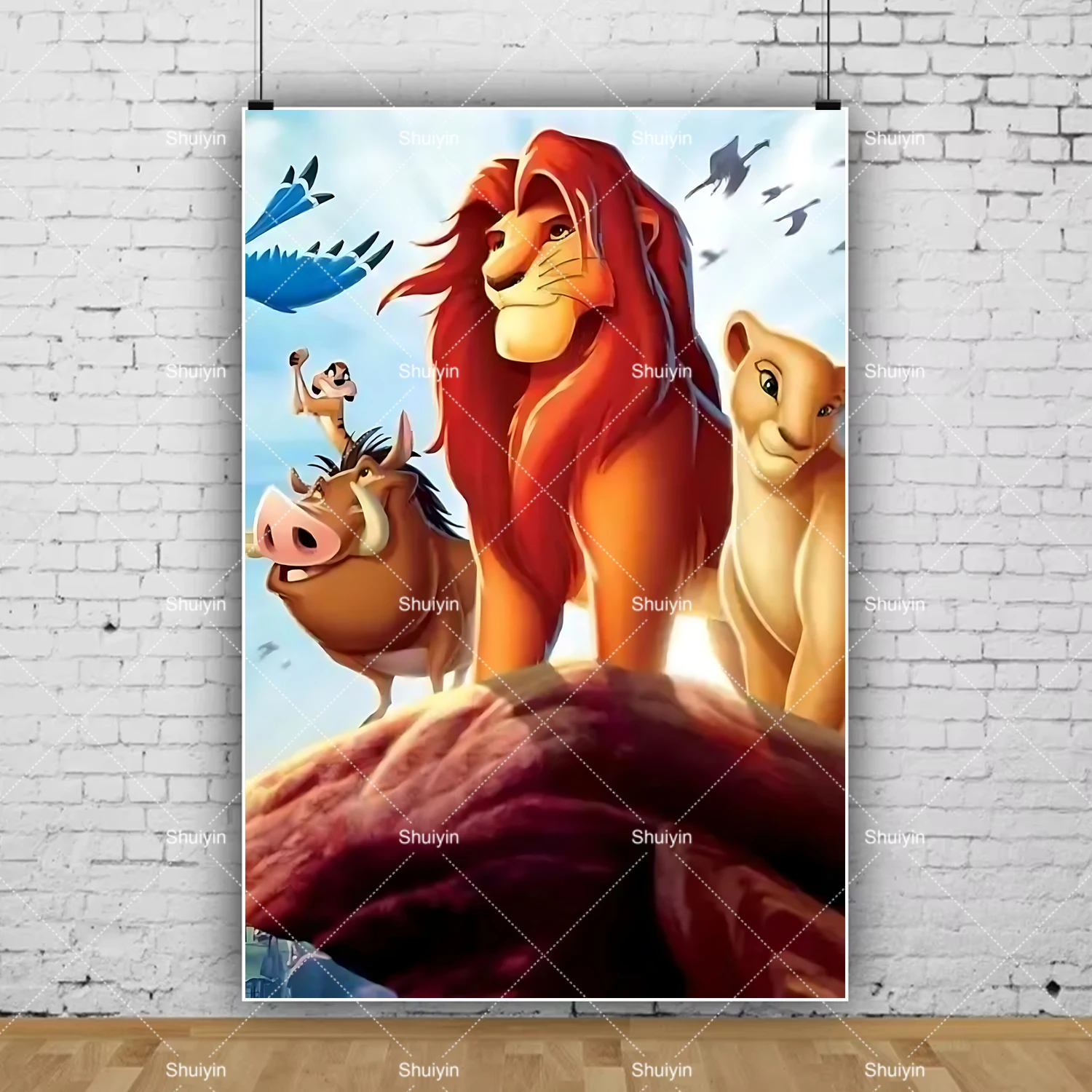 Lion King Cartoon Party Decoration Banner for Children's Birthday & Baby Baptism