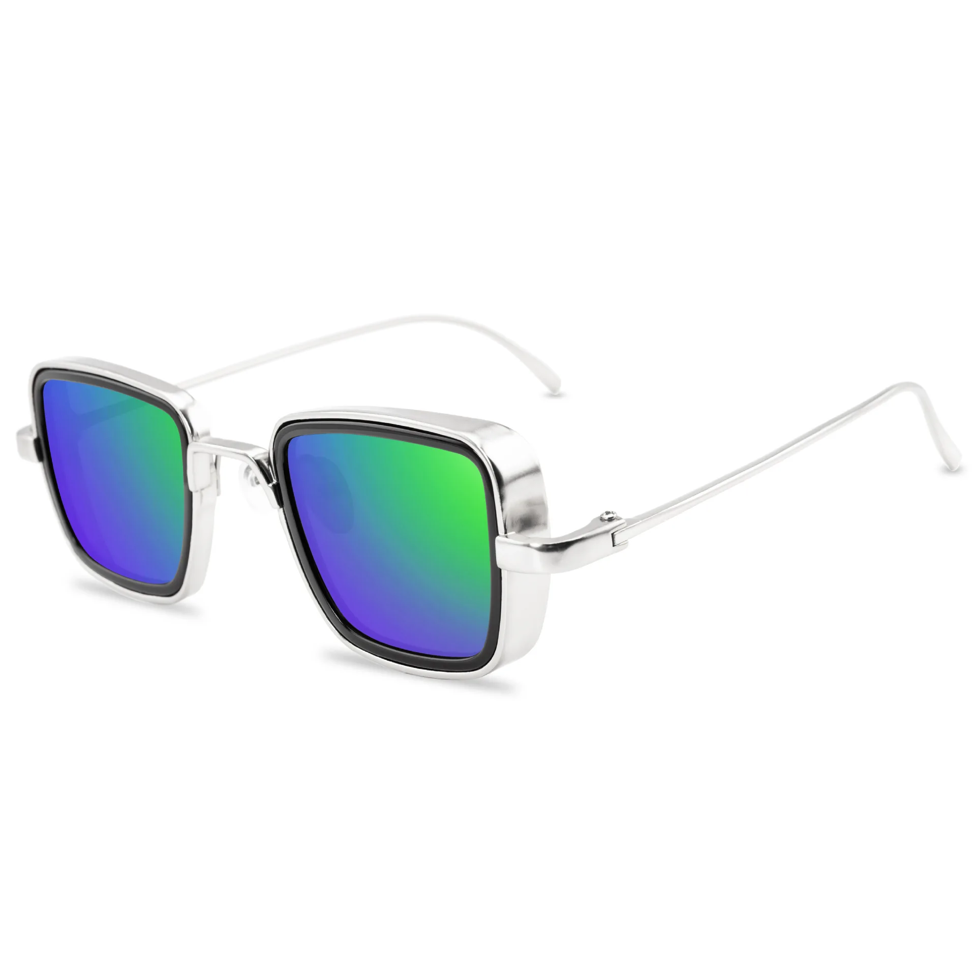 Vintage Steampunk Square Sunglasses - Unisex Brand Designer Colorful Summer Shades