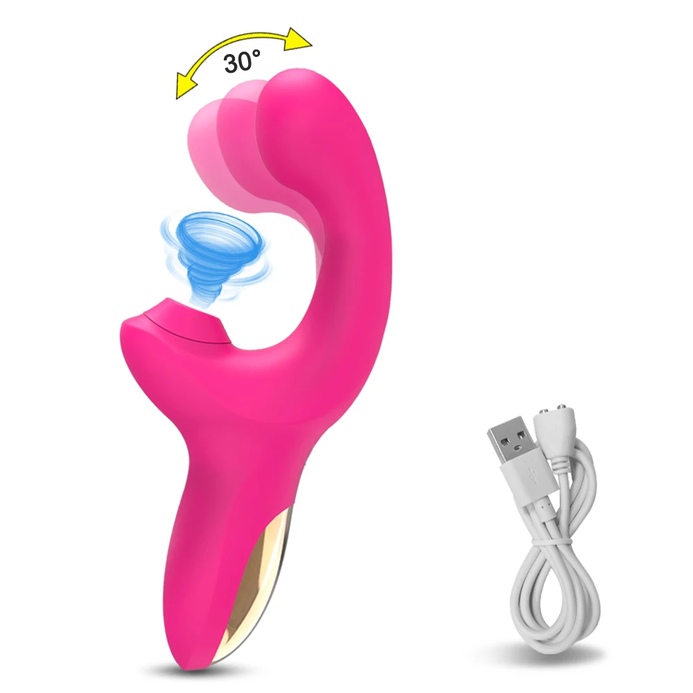 Gode vibrateur puissant à 20 vitesses pour femme, ventouse de Clitoris sous vide, stimulateur de Clitoris, produits pour adultes, jouet sexuel pour remuer les doigts_voghion.com