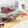 6 Pack Acrylic Drawer Organizer and Make Up Organizers and Storage 3