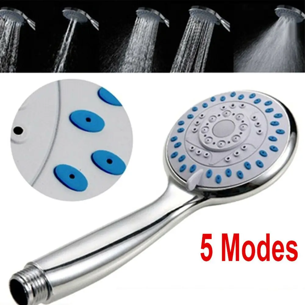Handheld 5 Mode Shower Head Multi-Function High Pressure Sprayer Bathroom Accessories Water Saving Shower Head Shower Bath Head 3