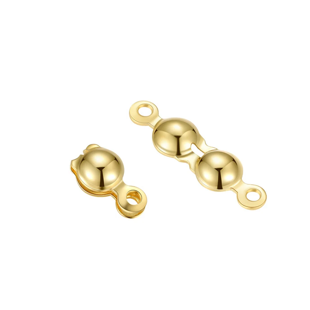  엔드 캡 커넥터, DIY 목걸이 팔찌 쥬얼리 제작 용품, 수공예 액세서리 도매, 2 개, 4 개