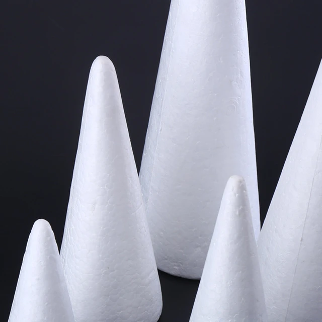 24pcs Cone Shape Foams foam cone tower polystyrene cones foam Cones for  Crafts