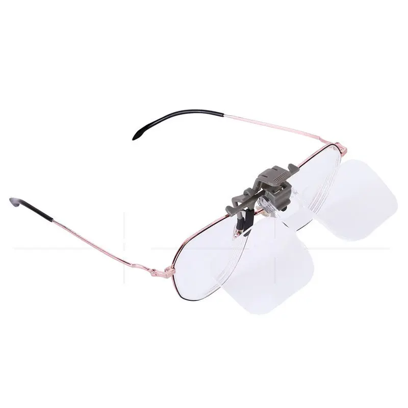 Lightweight Glasses Style Magnifier 2x Pmma Acrylic Magnifying Glass